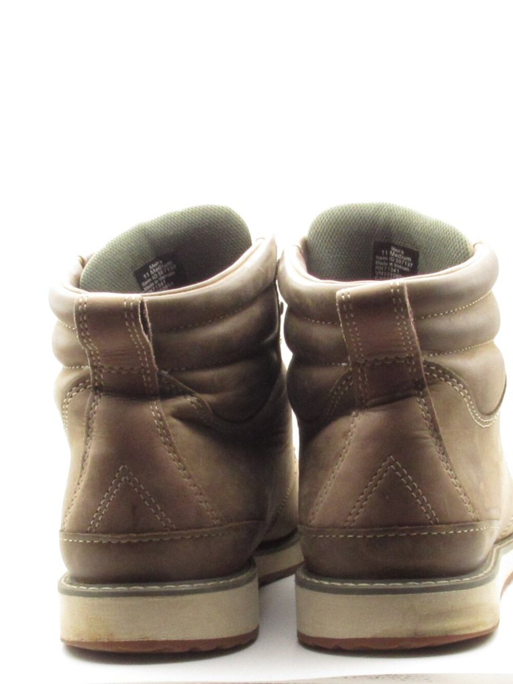 LL Bean Men's Brown Stonington Moc Toe Leather Boots, Size 11 Very Good Cond. - Picture 3 of 14